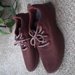 Allbirds Women's Wool Runners In Tuke Jam Maroon Burgundy